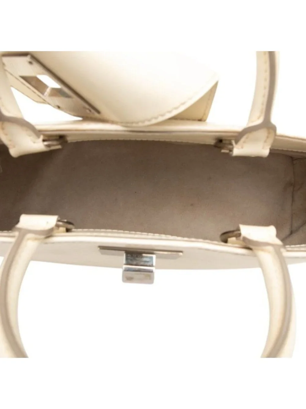 Louis Vuitton Epi Mirabeau PM Handbag Ivoire White Leather